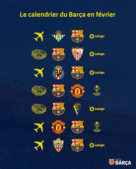 fc barcelone calendrier